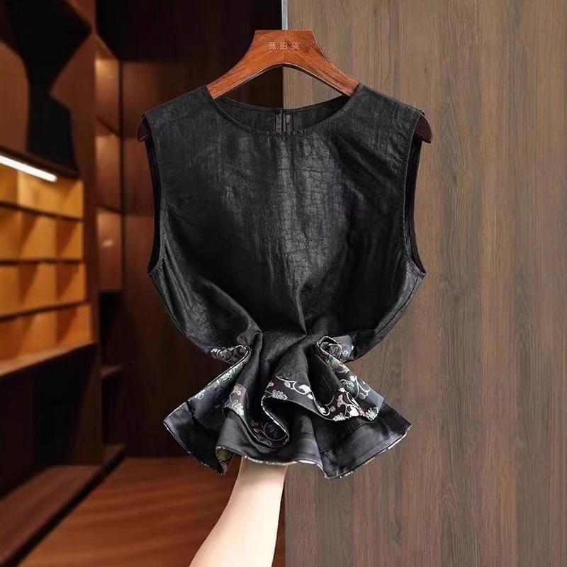 Plus Size Women Loose Sleeveless Solid Tank Top Casual Summer Inner Outer Wear