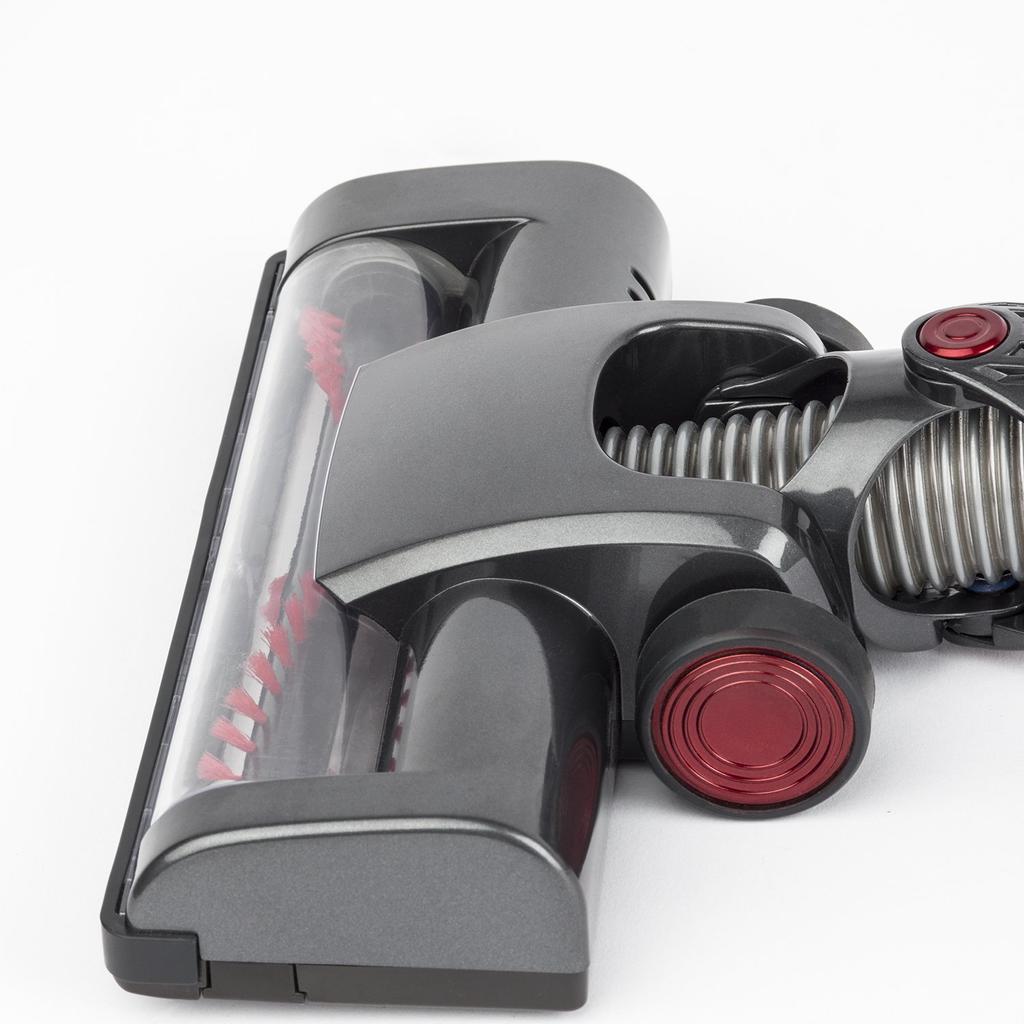 H.Koenig UP600, 2 In 1 Cordless Stick Vacuum Cleaner, HEPA Filter, Bagless, 2 Speeds, Quiet, 40 Min Autonomy, Professional Cleaning, Red