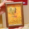 Рамка для богатства из чистого золота 999 пробы: Ежедневный стенд для демонстрации увеличения богатства для гостиной - Привлекает процветание и сокровища, Идеальный подарок на Новый год.