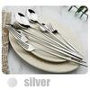 Серебряный набор столовой посуды, дорожный набор столовых приборов, многоразовое серебро, соломенные ложки, вилки, палочки для еды, кухонные аксессуары с сумкой