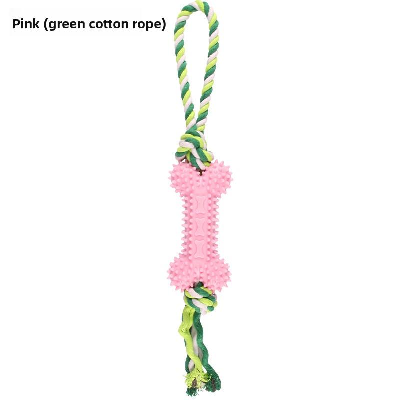Игрушка для питомца хлопковая веревка в форме кости, износостойкая, тренировочный канат с узлами для прорезывания зубов, набор игрушек для собак, чтобы развлечь себя и не скучать