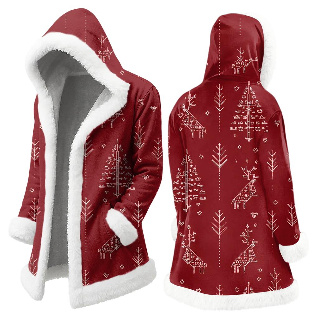 Мужская повседневная куртка с рождественским принтом