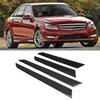 4PCS Interior Door Panel Cover Trim Real Carbon Fiber Fit for Mercedes C Class W204 0713