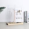 Multifunctional Earring Display Rack Necklace Ring Storage Rack Detachable Wooden Bottom Women Bracelet Watch Jewelry Rack