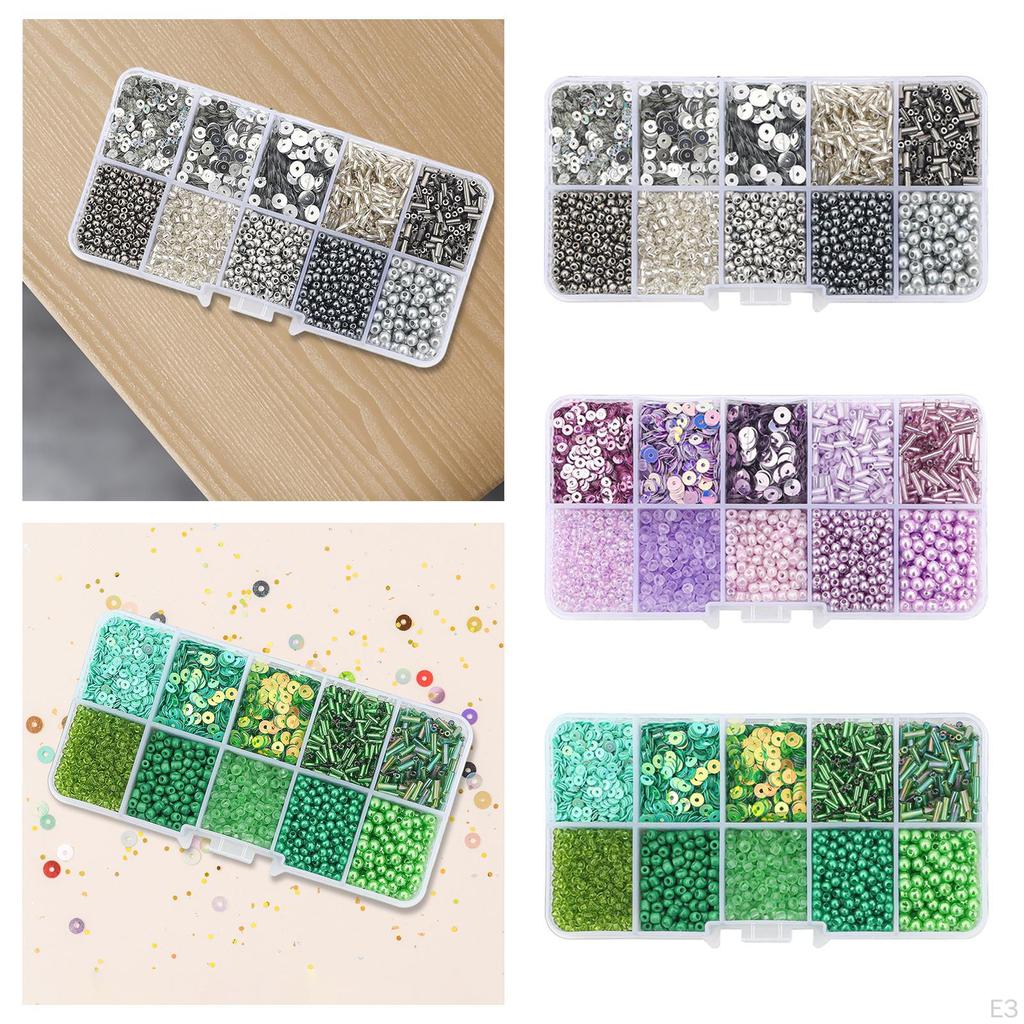 Стеклянный бисер, комплект для изготовления браслетов, ювелирные изделия ручной работы, свободная прокладка, маленькая для