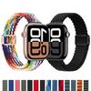 Тонкий ремешок для Apple Watch ultra 2 Ремешок 44мм 40мм 45мм 49мм 46мм магнитный Плетеный solo loop Браслет iWatch series se 7 3 5 6 8 9 10