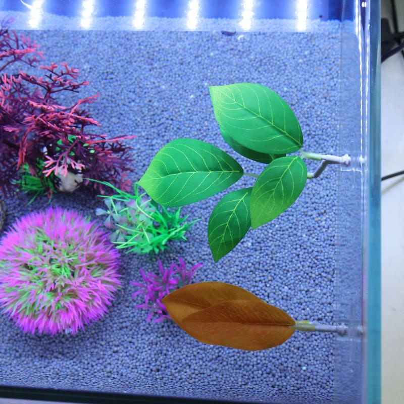 1 шт. Искусственный лист-гамак для нереста и игры рыбок Декор для аквариума питомцев Рыбки Петушки Растения Лист Декор для аквариума
