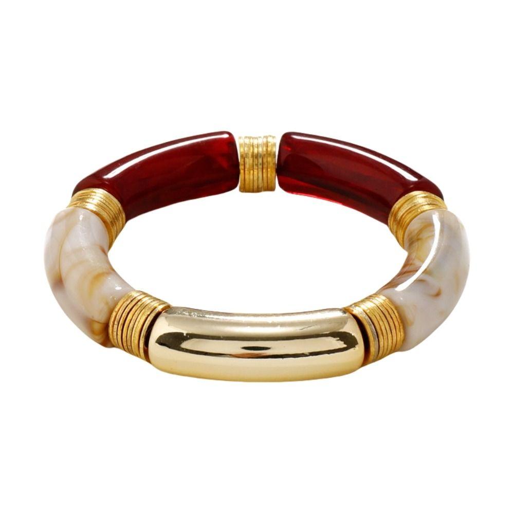 Богемные массивные браслеты Геометрические ретро кольца на руку Преувеличенные смоляные браслеты Подарок для девушек