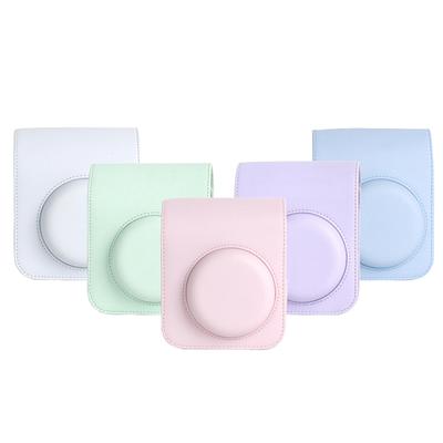 Чехол для камеры Instax Mini 12, защитный чехол из искусственной кожи, дорожная сумка с плечевым ремнем