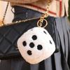 Soft Dice Plush Toys EducatiAonal Game Props Stuffed Dice Pillow Lovely Keychain PendantGoods Car Styling Creative Gift