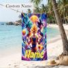 Dragon Ball Custom Name Printed Beach Towel Personalized Soft Towel For Swimming Beach Travel