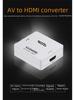 Конвертер AV2HDMI для игровых консолей — поддерживает преобразование красного/белого AV в HDMI