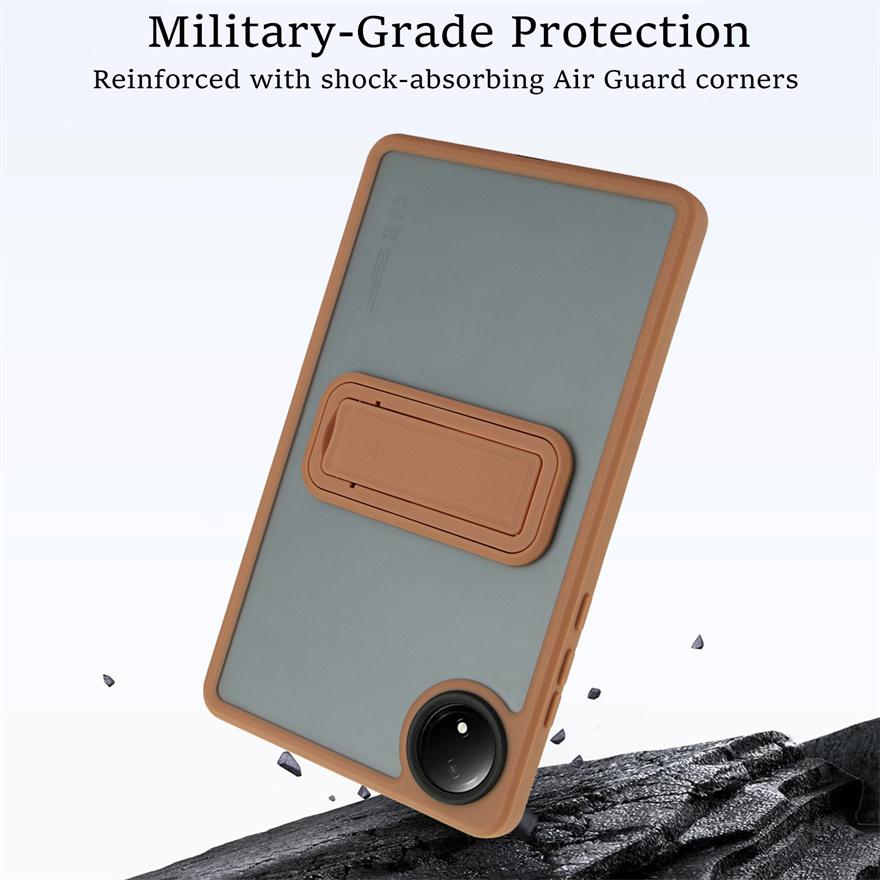 Подходит для Xiaomi Redmi Pad SE 8.7 Чехол PC+TPU противоударный защитный с кронштейном Чехол для планшета Xiaomi Pad SE 8.7 Чехол