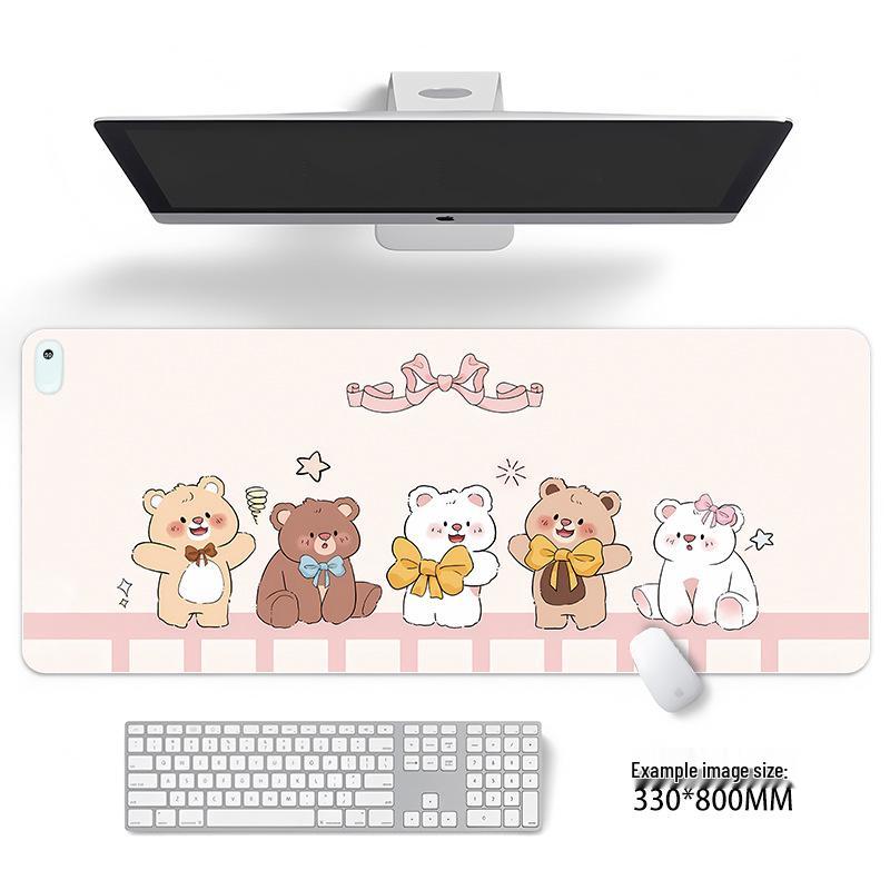 Large Odorless Cartoon Heating Desk Pad - Warm Office Mouse & Table Mat