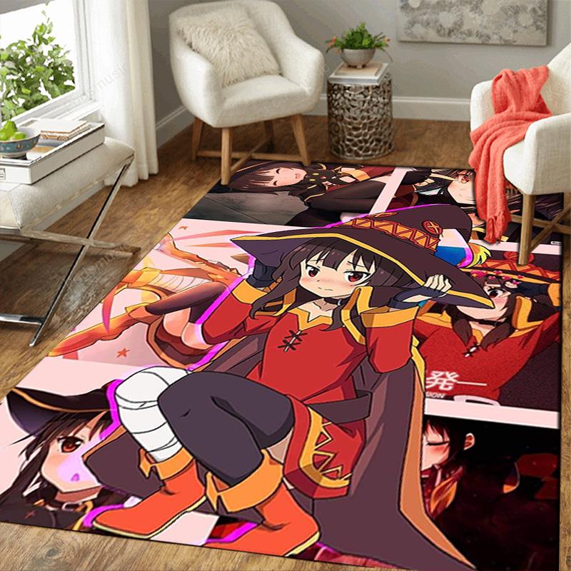 Megumin Rug Floor Mat for Living Room or Bedroom Soft and Comfortable Carpet a Gift for Birthday and Holiday.MFF0918532