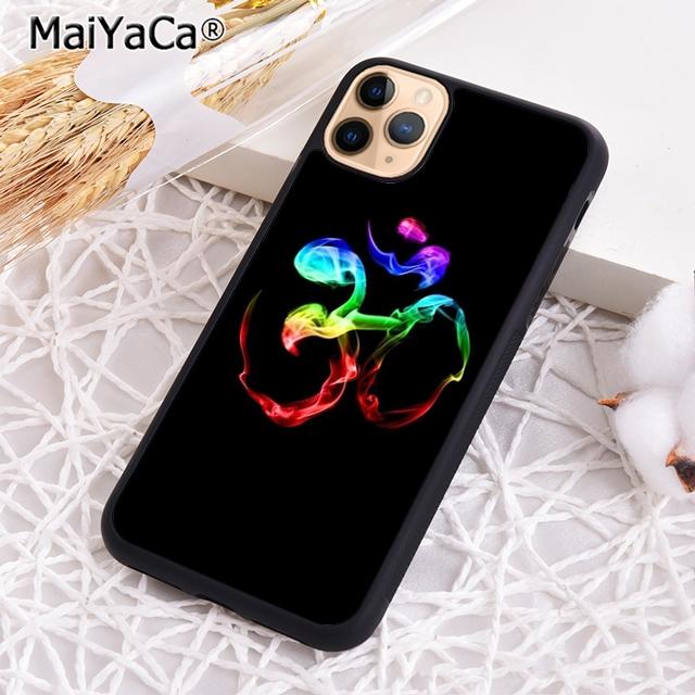Символ Аум Ом Намасте цветочный дзен йога Чехол для телефона для iPhone 17 Air 16 16e 15 plus 11 12 13 14 pro max coque