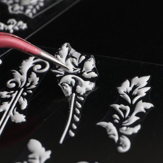 Yousheng Nail Art Наклейка Самоклеящаяся 5D Рельефная 3D Эффекты Невыцветающая DIY Японский Стиль Цветочный Узор Маникюрные Наклейки Поставка Маникюрного Салона