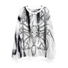 Harajuku Tie-dye Print O-neck Hoodies Women  Streetwear Casual Loose Tops Grunge Y2k Aesthetic Clothes Vintage Sweatshirt