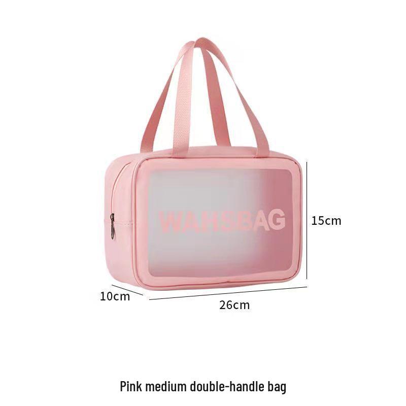 Матовая ПУ Прозрачная Дорожная Косметичка Большой Вместимости