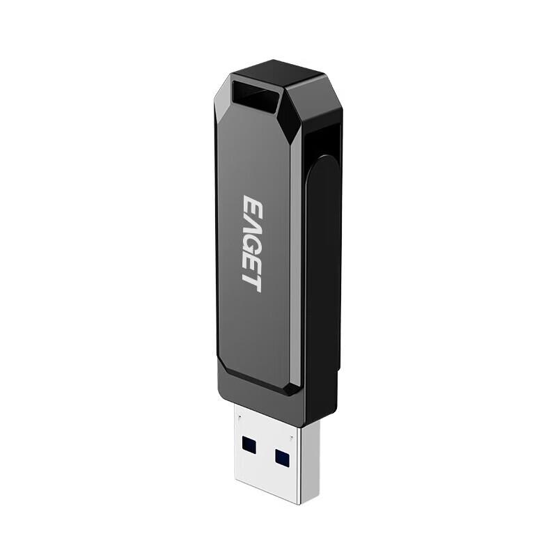 EAGET HF66 Высокоскоростная металлическая флешка USB 3.2 с вращающимся корпусом
