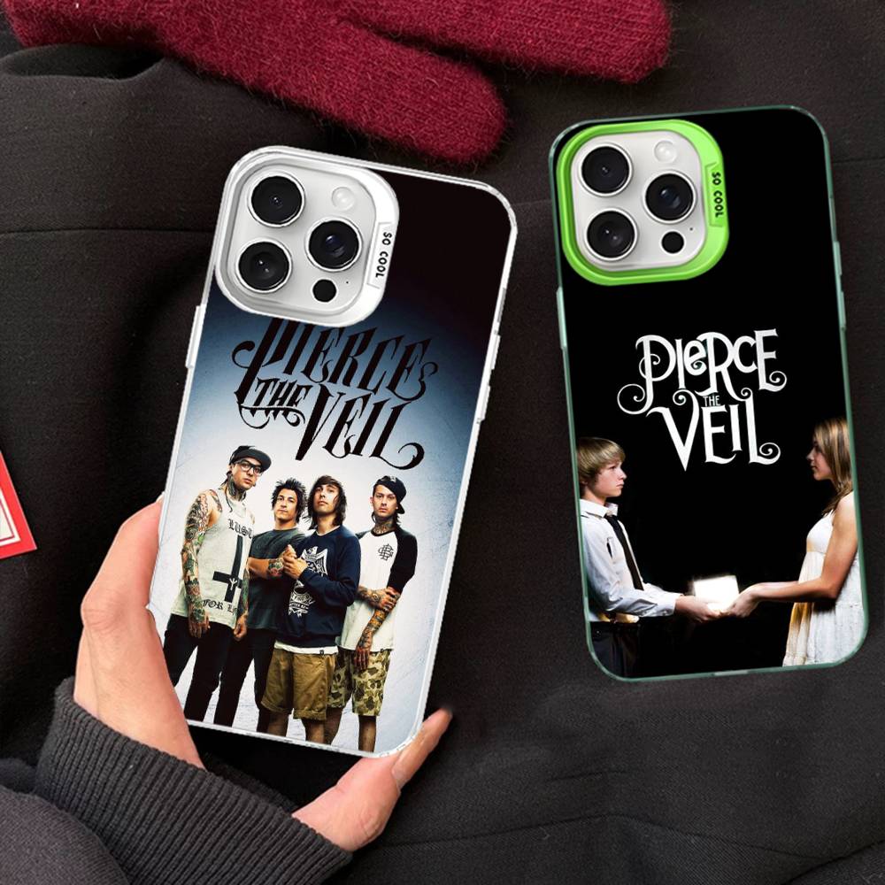 Чехлы для телефона P-Pierce The Veil Band для iPhone 17 16e 15 14 13 12 11 Plus Pro Max ProMax Цветные чехлы