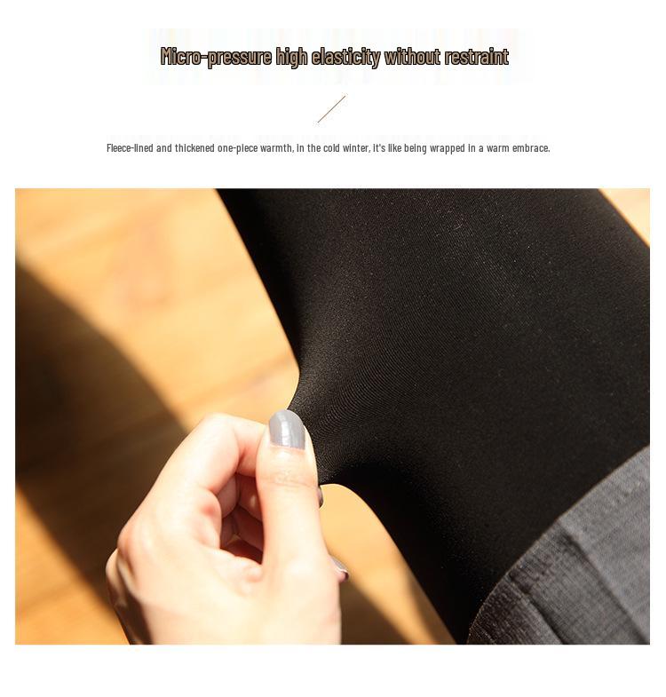 Женские зимние леггинсы больших размеров на флисовой подкладке - Черные теплые штаны с ластовицей, не провисающие в области промежности