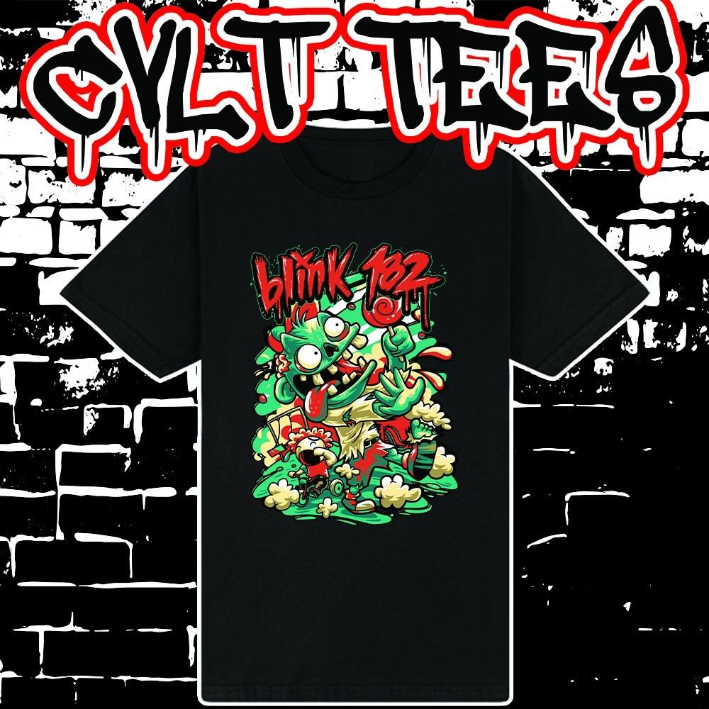 Blick 182 Band Tee 100% Cotton Unisex T-Shirt