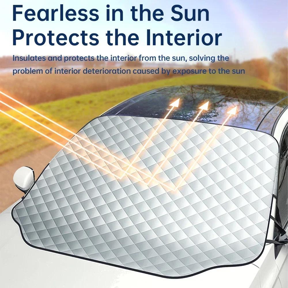 For Land Rover Range Rover Sport Discovery 3 4 Elander 2 Car Front Windshield Sunshade Prevention Snow Shield Waterproof Cover