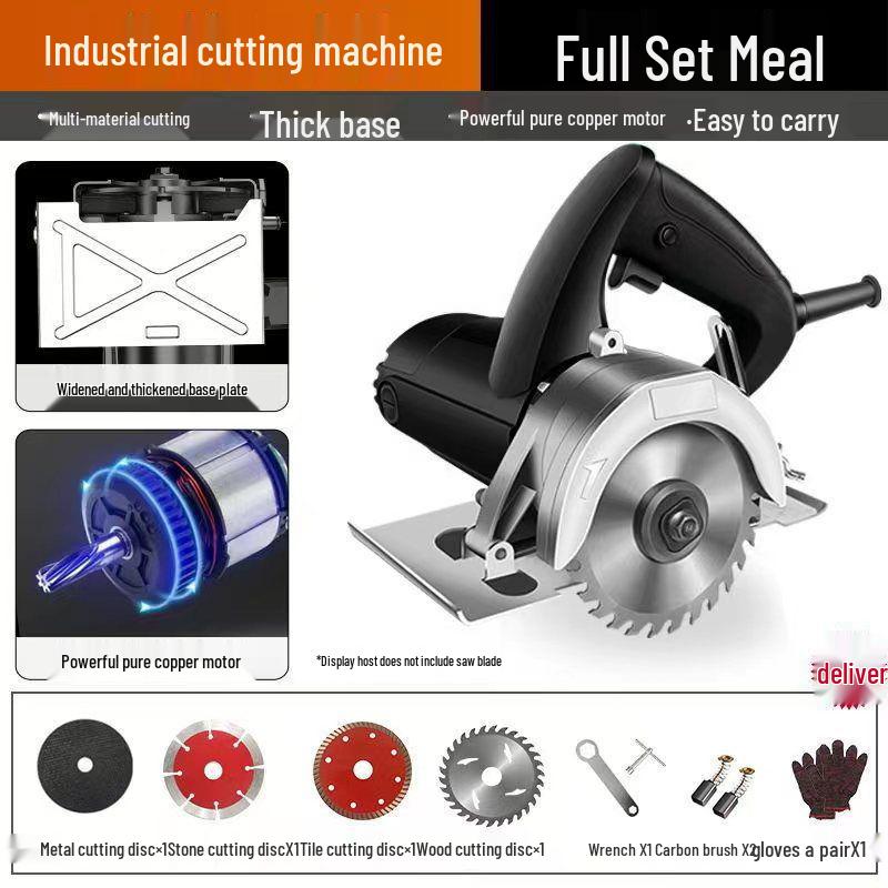 Универсальная портативная электрическая пила для резки мрамора, камня, плитки и дерева