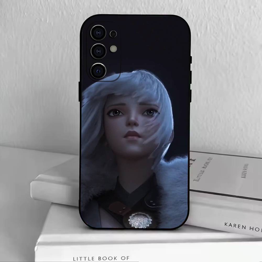 L-Ling Cage  Phone Case For Samsung S25,S24,S21,S22,S23,S30,Ultra,S20,Plus,Fe,Soft Silicone Black Cover