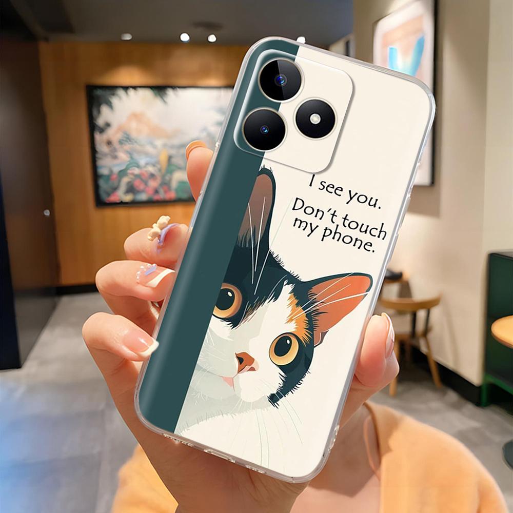 Чехол для телефона Realme C53 Realme C51 Полная защита Задняя крышка Для чехла Realme C53 C51 Мягкий силиконовый защитный корпус Fundas