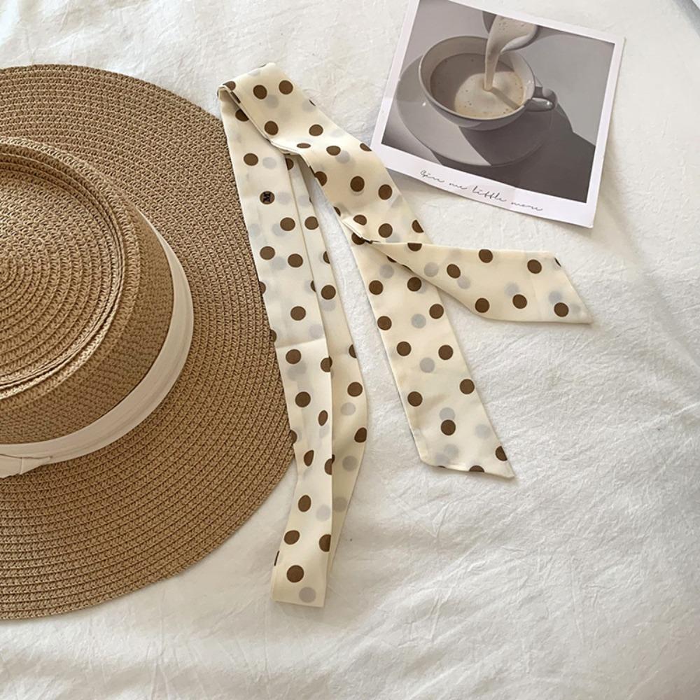 Korean Long Silk Scarf Summer Hair Band Fashion Long Scarfs For Women