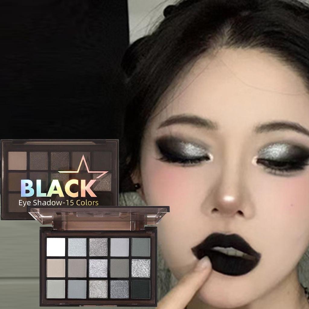 Набор для макияжа с разноцветными тенями для век Mint Green Candy Eye Shadow Summer Vibe Pigmented Blendable Eye Make Up Kit 1.2g*15