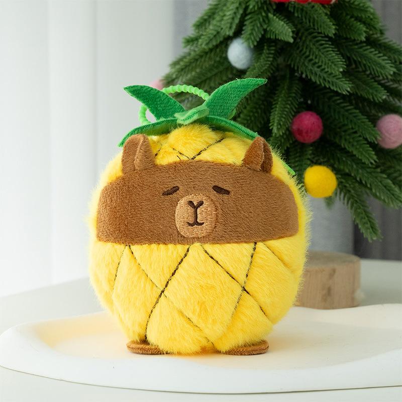 Капибала плюшевый кулон, милая кукла-капибар, тряпичная кукла, брелок, 4-дюймовая кукла-захват