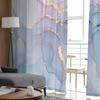 Молодежные прозрачные шторы для спальни, мраморные, бирюзовые, розовые, кухонные шторы для учебы, гостиной, праздничного декора, тюлевые шторы