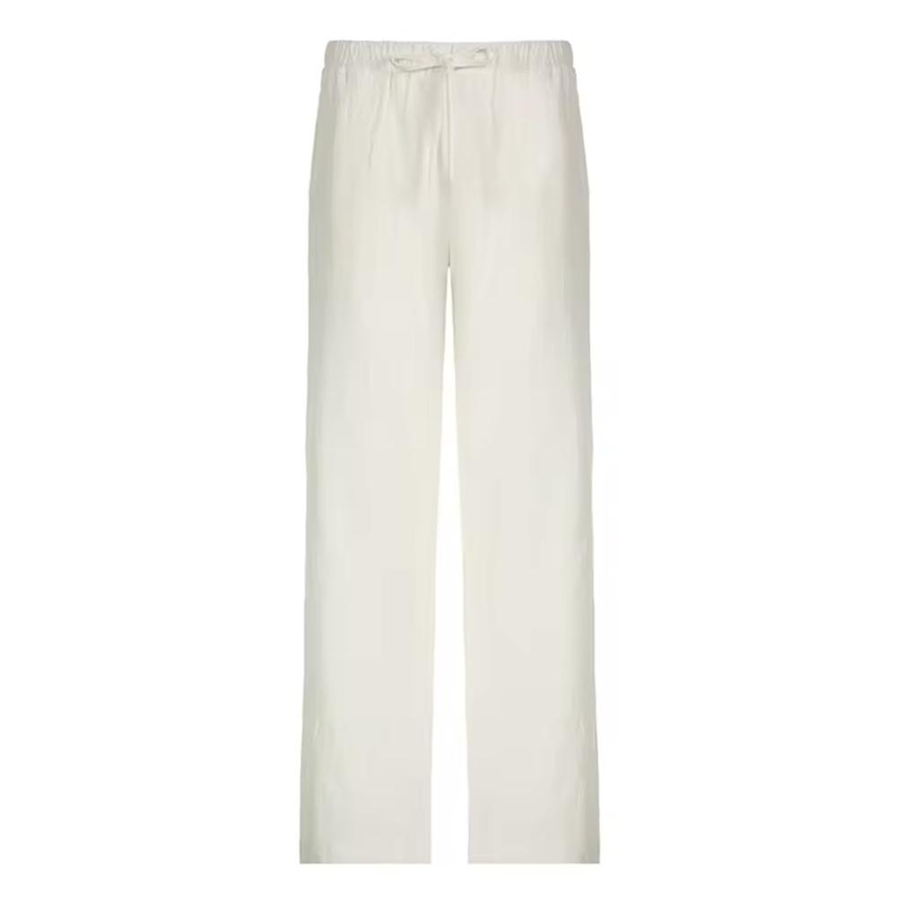 Летние новые модные повседневные брюки женские с эластичной талией и завязками на талии, прямые брюки