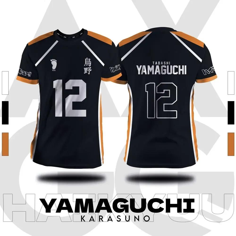 Haikyuu Fukurodani Hinata мультфильм аниме косплей мужчины джерси короткий рукав детская футболка одежда унисекс топы новая мода женская футболка
