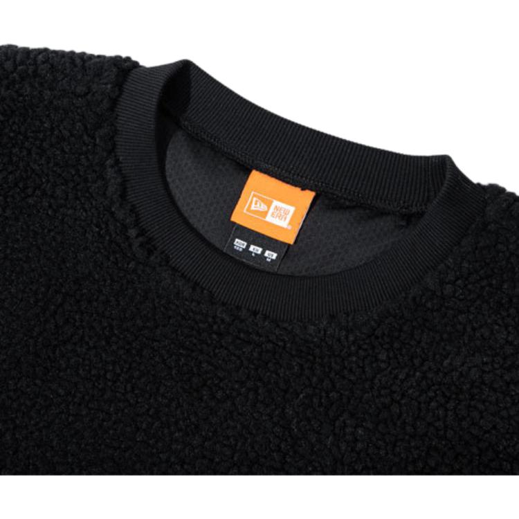 New Era FW21 Оригинаторы Флис с подкладкой из боа Цветные блоки Карманы Спортивный пуловер Американская толстовка Унисекс толстовка Черный 12866440