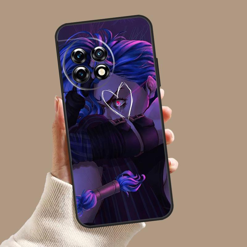 Чехол для телефона OnePlus 11 12 9 10 Pro 10R 12R 8T 10T OnePlus Nord N30 N20 N10 CE 3 2 Lite с изображением персонажа Джинкс из аниме Аркейн