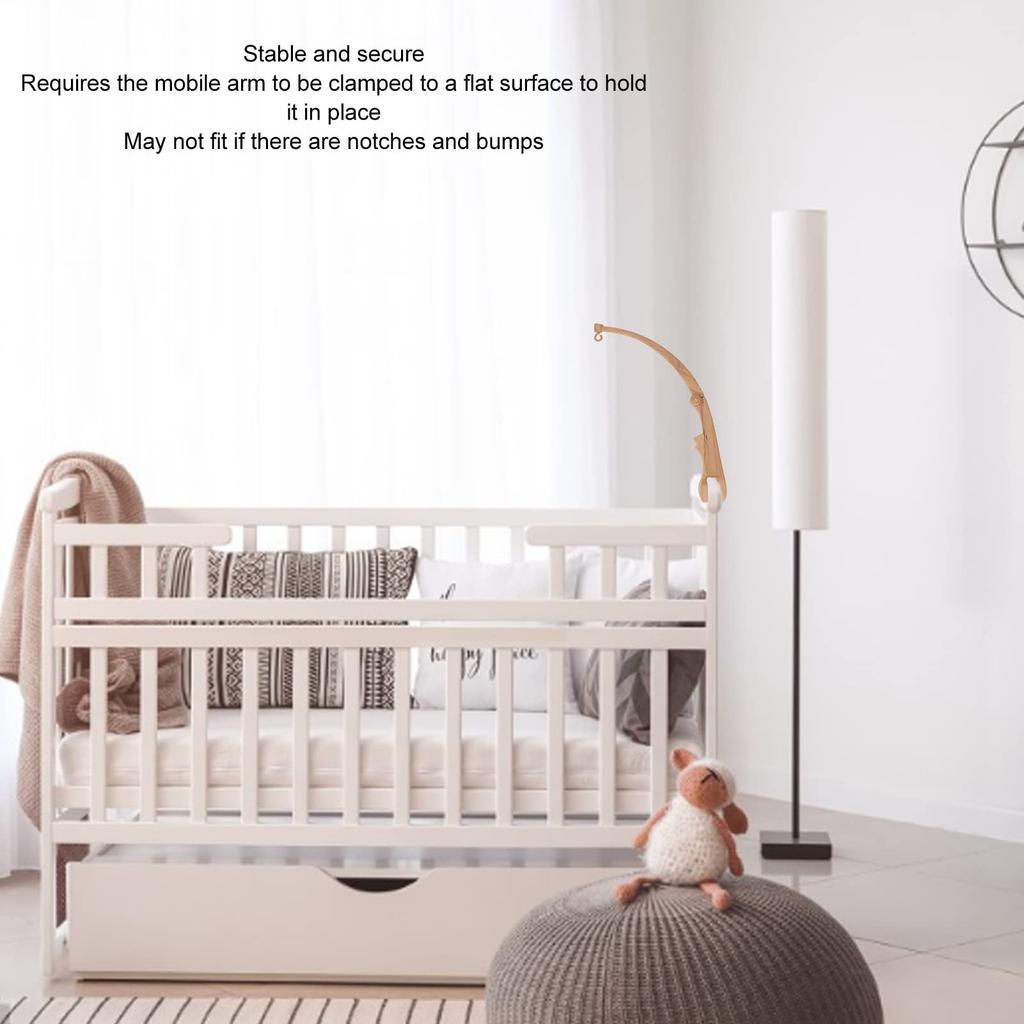 Мобильный кронштейн для детской кроватки, складной кронштейн для подвешивания игрушек, деревянный, устойчивый, детская кроватка, веселый кронштейн для детской кроватки