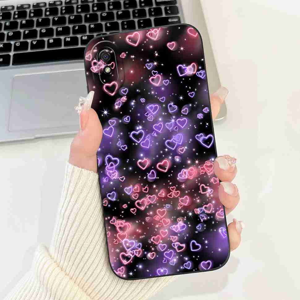 New For Redmi 9A M2006C3LG Case Fashion Girl Bow Rose Soft Silicone Cover For Xiaomi Redmi 9AT 9 A 6.53" Shockproof Phone Casing