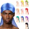 2 Pcs Silky Durag for Men Women Long Tail Durag Wave Headwraps