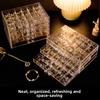 Коробка для хранения ювелирных изделий Многослойная Большой вместимости Пылезащитная Бытовая Коробка для ювелирных изделий Защита от окисления Коробка для серег-гвоздиков