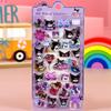 Kawaii Kuromi Pochacco Cinnamoroll Crystal Stickers Sanrio 3D Relief Decals Cute Decorative Stationery Planner Phone Case