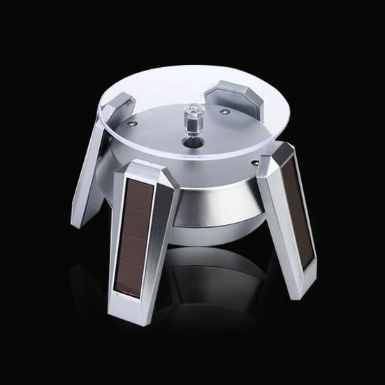 Дирижабль НЛО Вращающаяся Подставка Дисплей 360 Градусов Солнечная Двойного Назначения Автоматический Поворотный Столик для Витрины