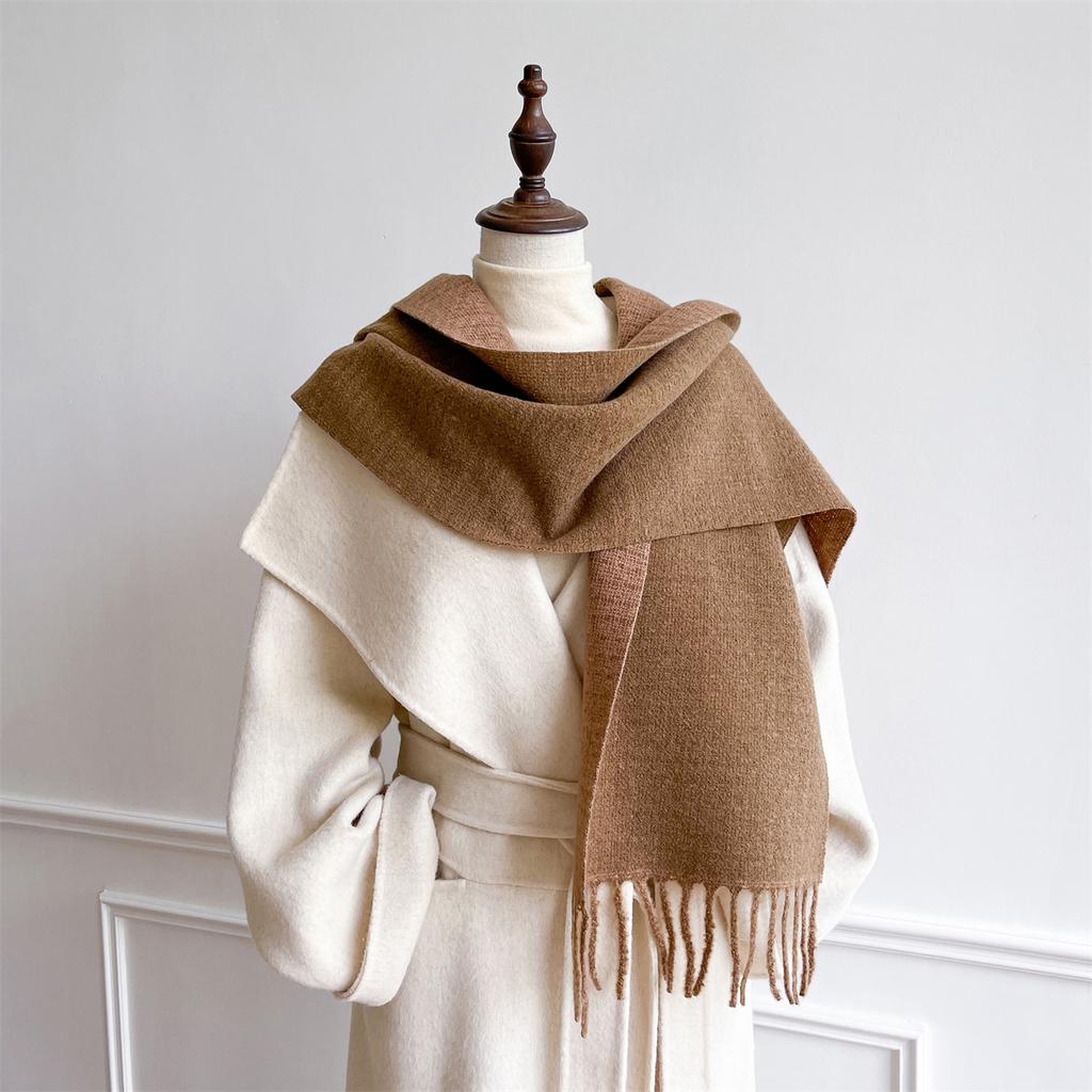 Luxury Brand Cashmere Women Plaid Scarf Winter Warm Shawl and Wrap Bandana Pashmina Female Foulard Square Thick Blanket Poncho