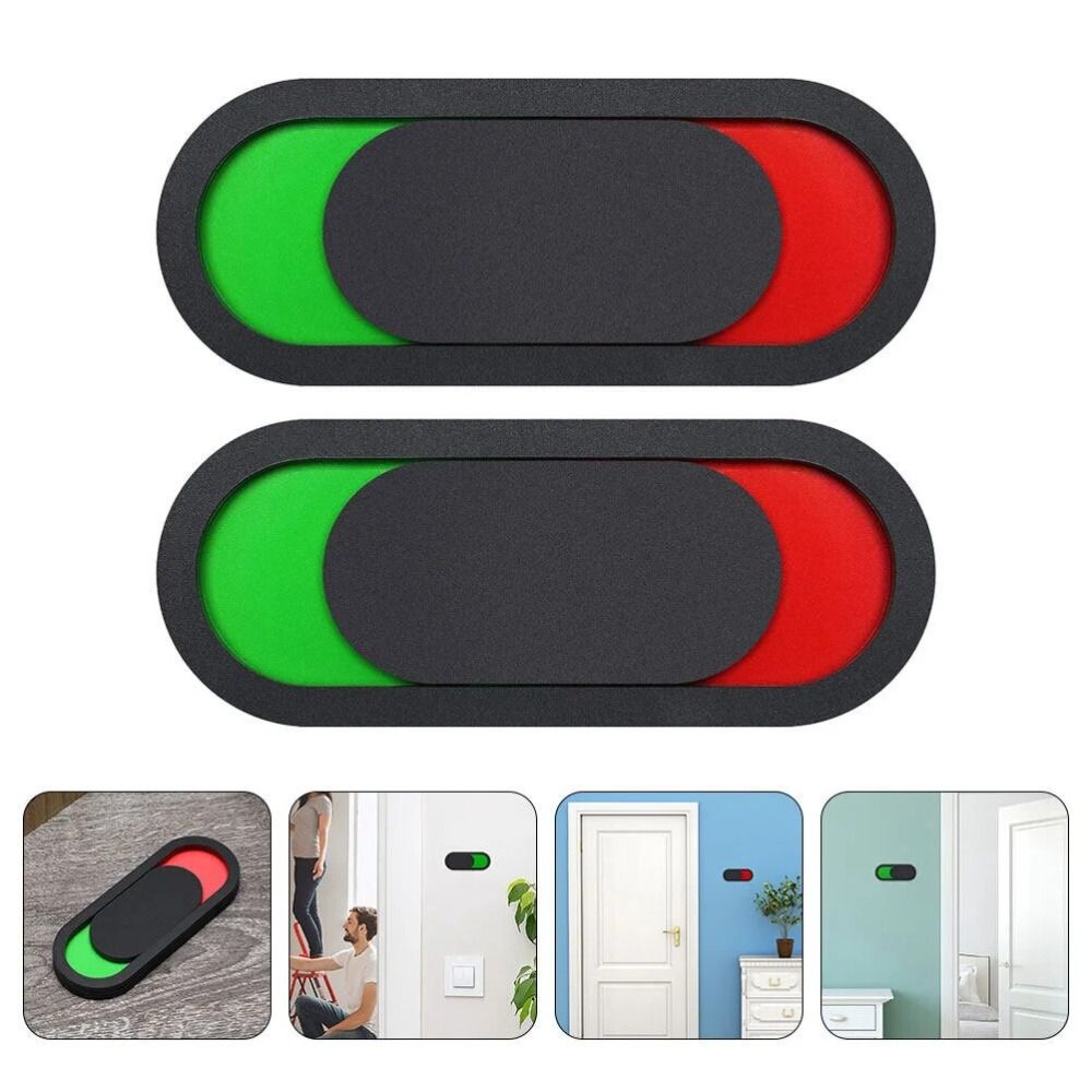 Acrylic Toilet Door Vacant Occupied Signboard Slider Open Bathroom Indicator  Toilet