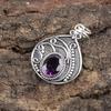 African Amethyst Gemstone Pendant, 935 Sterling Silver, Handmade Gorgeous Silver Pendant For Thanksgiving Gift