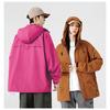 Men's Outdoor Windbreaker Jacket Waterproof Hooded Hiking Coat Streetwear