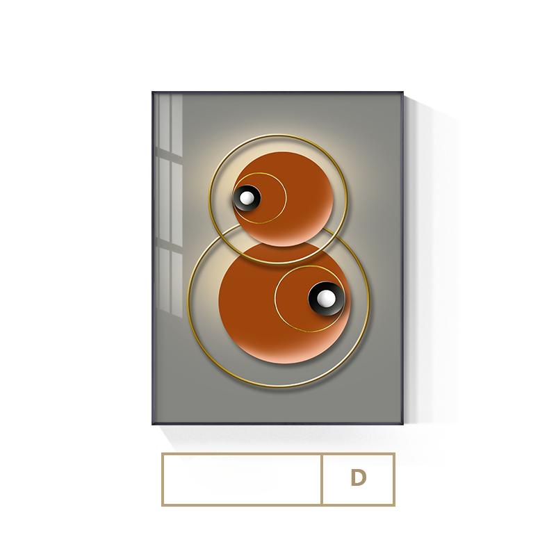 Modern Golden Geometric Canvas Painting Nordic Geometric Wall Art Posters Prints for Living Room Luxury Home Decoration Pictures